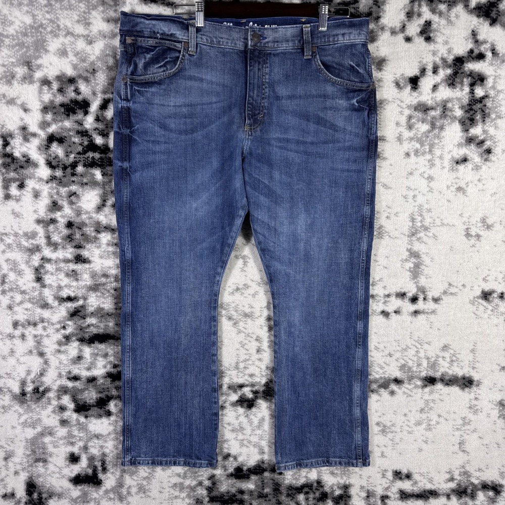 Wrangler Retro‎ Slim Boot Jeans Mens Size 38x30 Stretch Cowboy "W" Pocket Rodeo